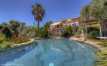 Bed & Breakfast no.21991 Sari-Solenzara - Corse - Chambres d'h&ocirc;tes &agrave; Favone, Corse-du-Sud, labellis&eacute;es G&icirc;tes de France : la maison avec la piscine